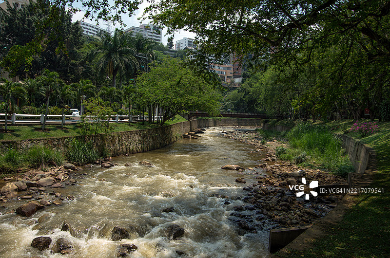 卡利河，哥伦比亚，瓦莱德尔考卡，卡利图片素材