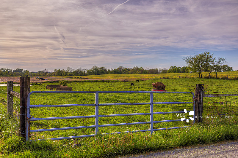 栅栏之外的宁静图片素材