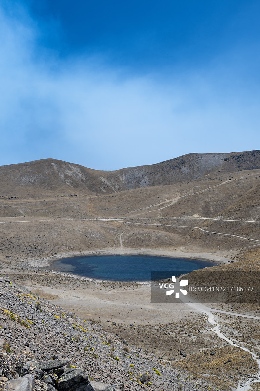 托卢卡火山，墨西哥 蓝天映衬下的风景如画的景观，墨西哥图片素材