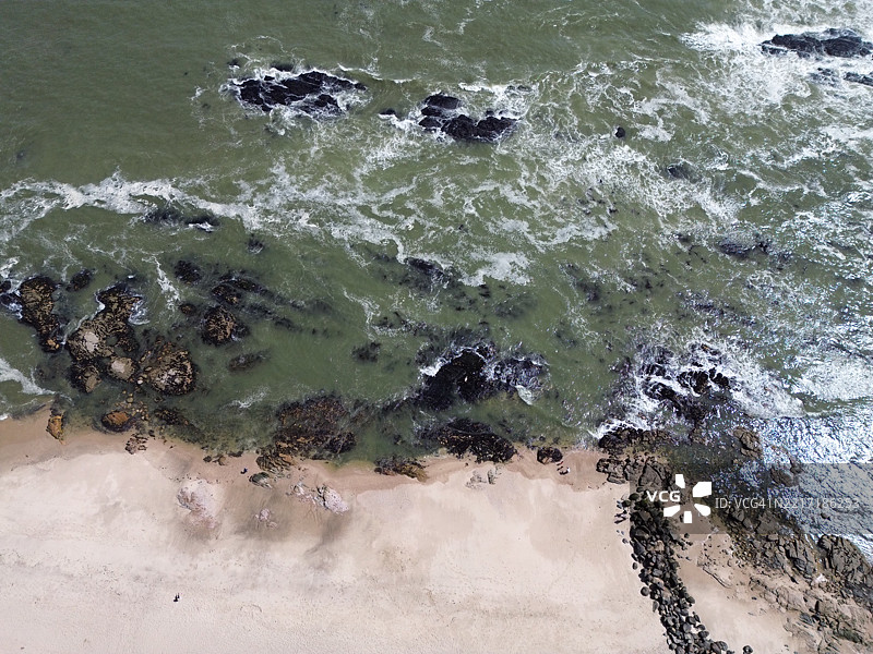 纳米比亚埃龙戈州斯瓦科普蒙德的海洋高角度视图图片素材