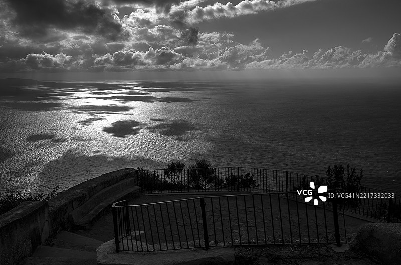 海洋与天空的美丽景色图片素材