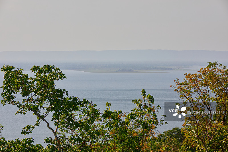 乌本拉特水库的美丽水景图片素材