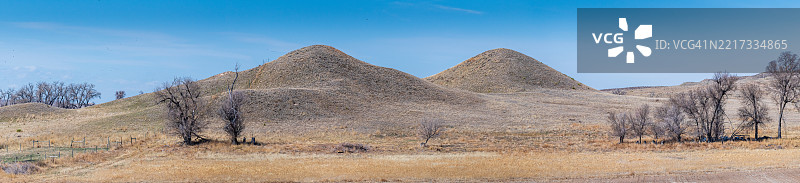 内布拉斯加州斯科茨布拉夫的天空与土地的美丽景色图片素材