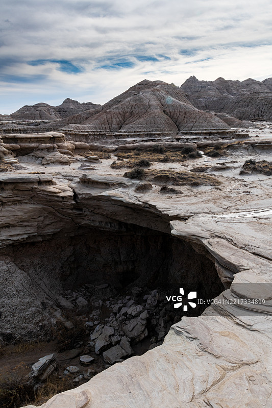 内布拉斯加州的山脉与天空的美丽景色， 美国图片素材