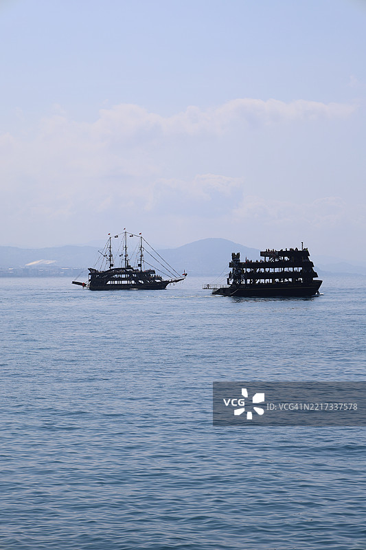 海洋与天空的美丽景色图片素材