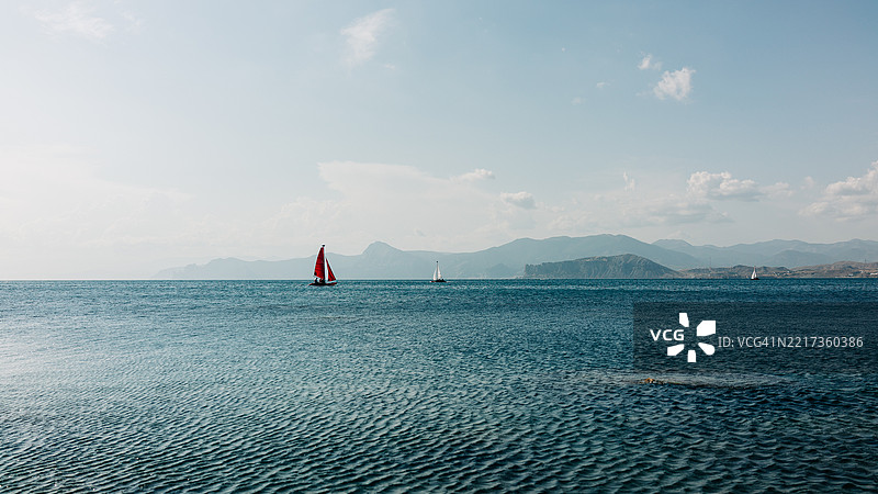 海洋与天空的美丽景色图片素材