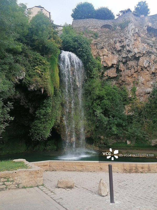 瀑布的景观图片素材