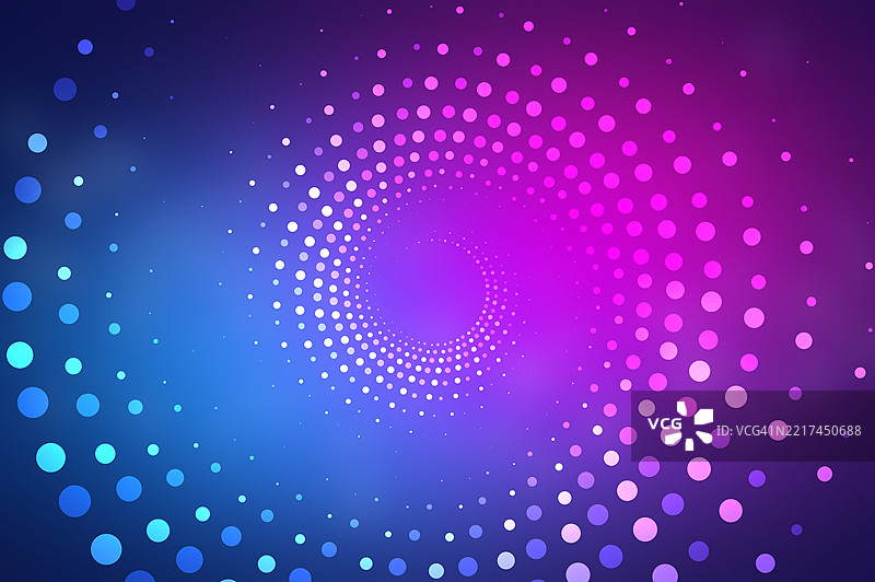 线条、点、圆形，紫色、蓝色、红色背景。颜色渐变背景，几何半色调图案，矢量抽象时尚线条图形设计。简单的最小元素在半色调颜色渐变中，现代图案背景。图片素材
