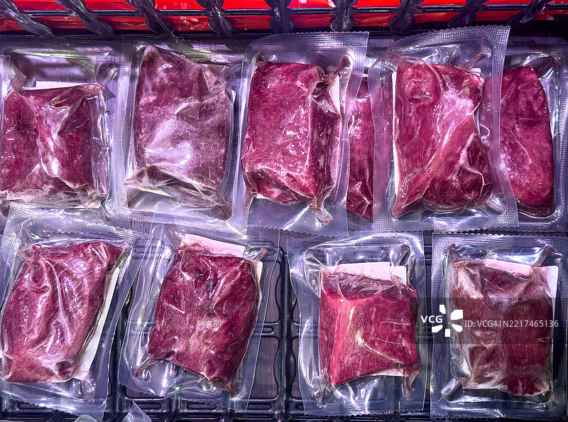 冷冻内蒙古马肉包装图片素材