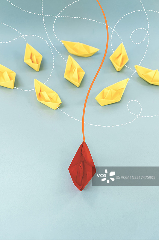 领导概念、竞争、商业与理念、不同的想法图片素材