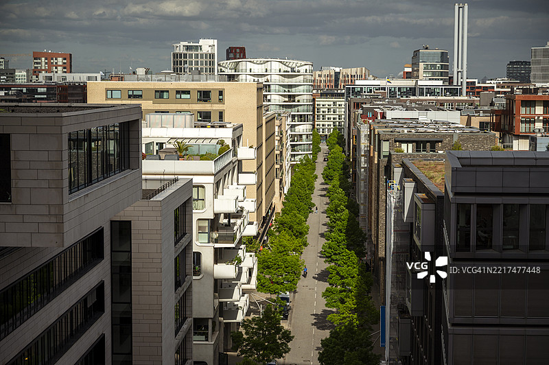 汉堡港城市的现代建筑图片素材
