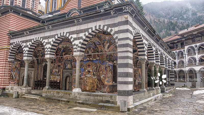 里拉修道院图片素材