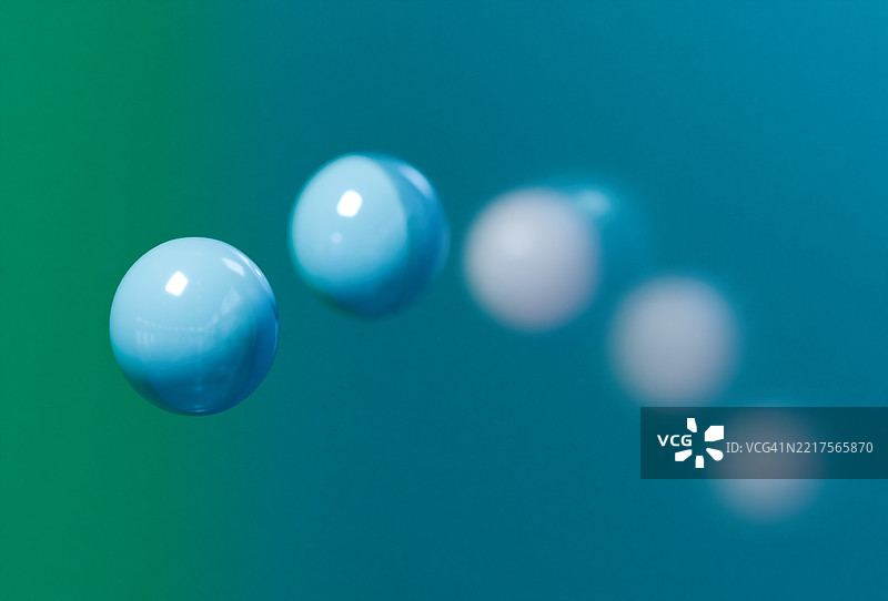 跨越无形障碍的球体过渡概念图图片素材