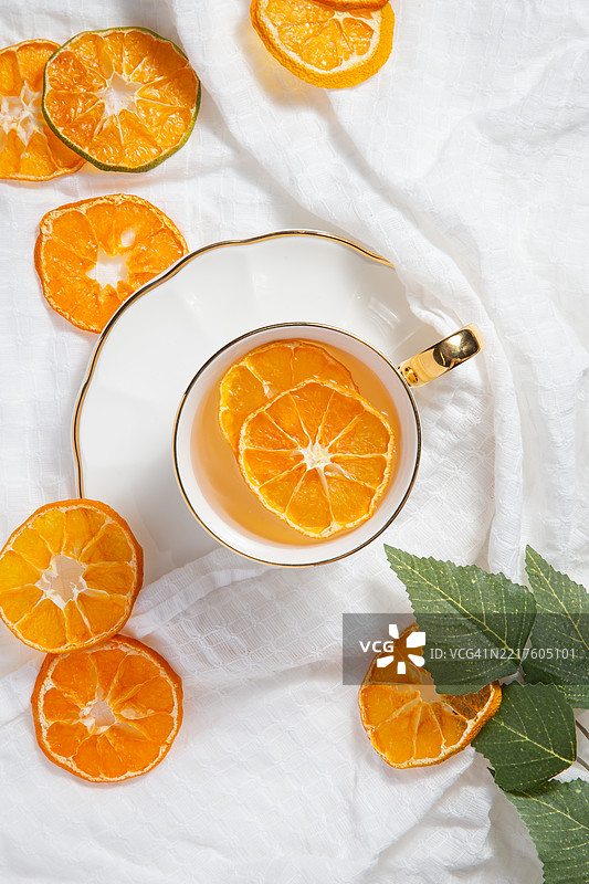 干橘子，浸泡茶图片素材