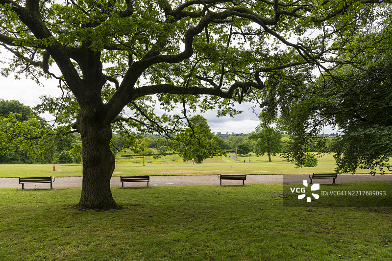 希顿公园，曼彻斯特，英格兰图片素材