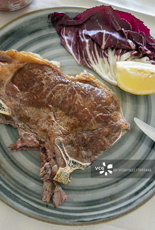 烤T骨牛排图片素材