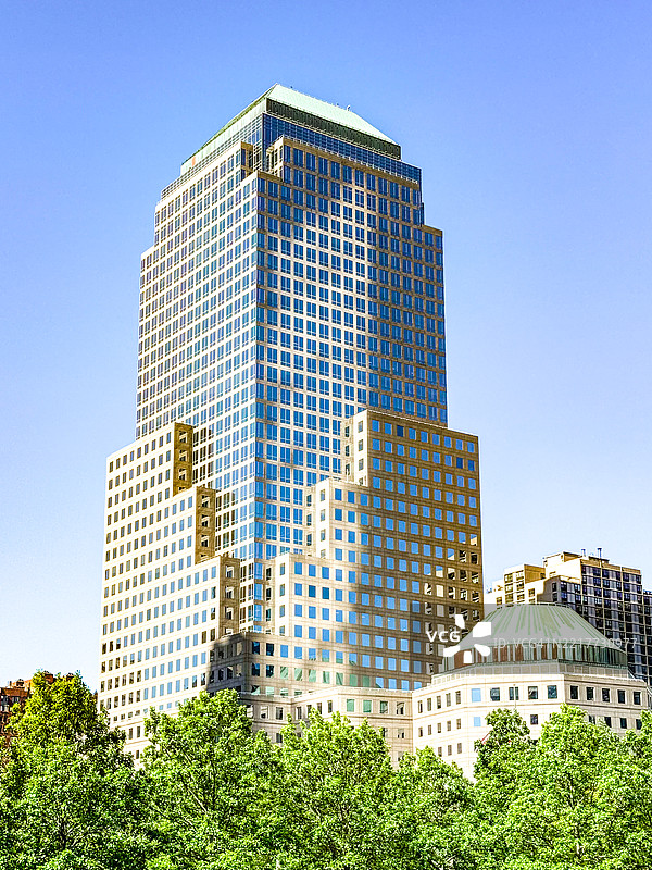 纽约布鲁克菲尔德广场的办公大楼图片素材