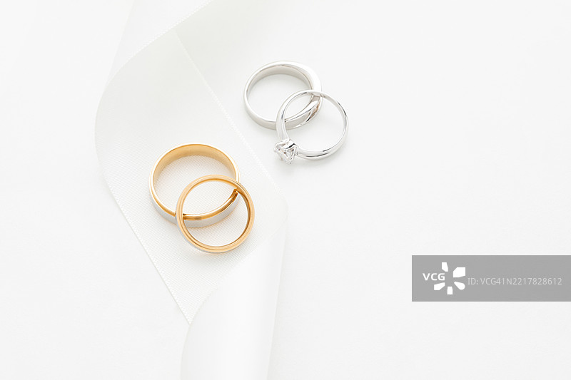 戒指，贵金属，珠宝，婚戒，情侣戒指图片素材