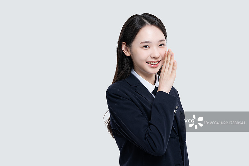 教育，考试者，大学学业能力测试，成人学生，青少年，女性，少女，呼叫，交谈，低语图片素材