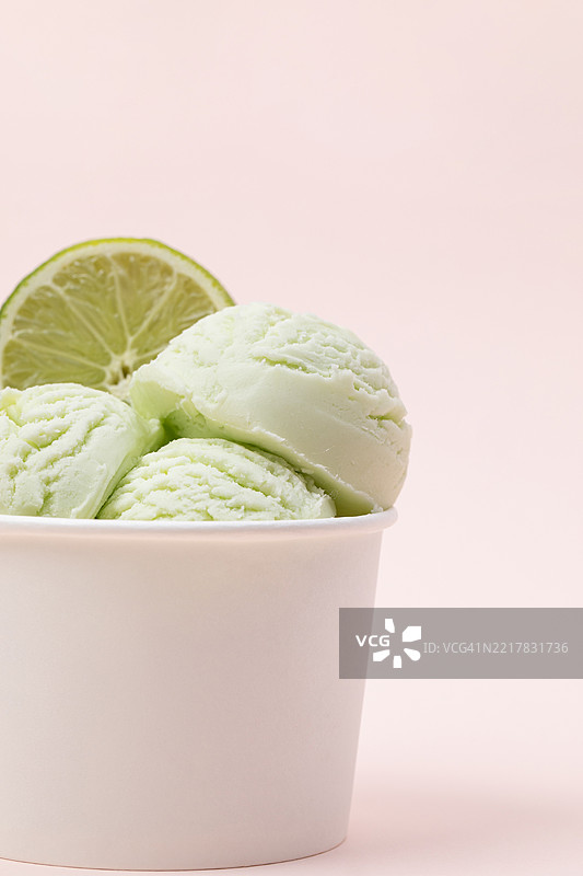 背景，物体，小吃，冰淇淋，意式冰淇淋，青柠，水果图片素材