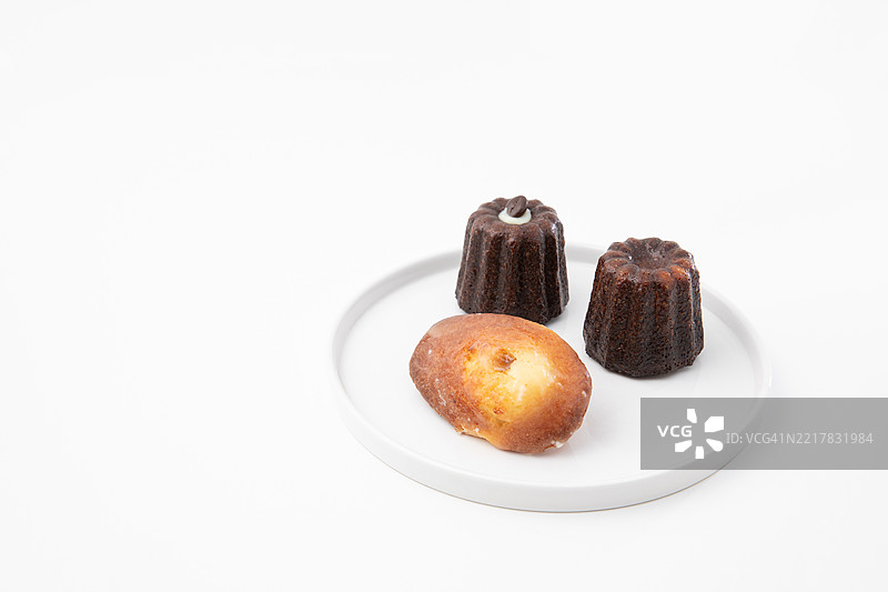 面包、小吃、法式小圆蛋糕、玛德琳蛋糕图片素材