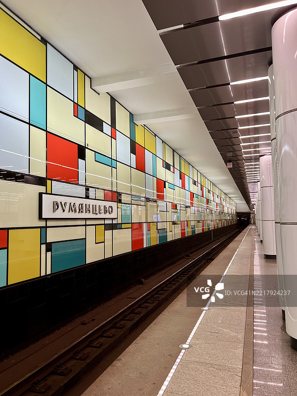 俄罗斯莫斯科的地铁站图片素材