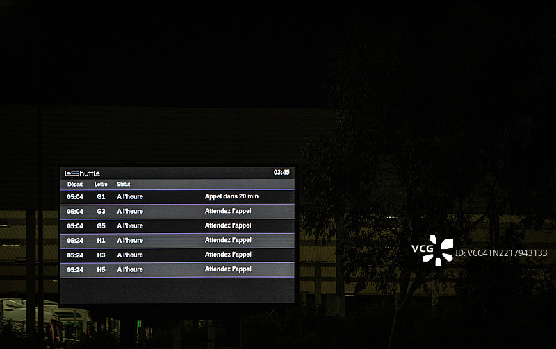 出发大厅的显示板图片素材