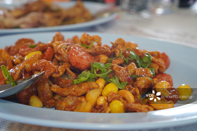 腰果炒鸡肉图片素材