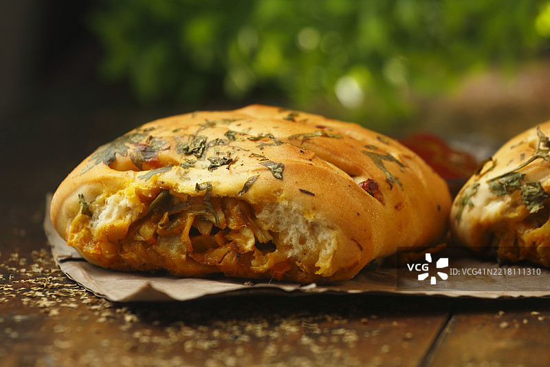 蔬菜酱汁卷饼图片素材