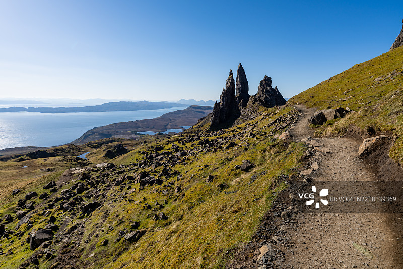 斯托尔老人与日出图片素材