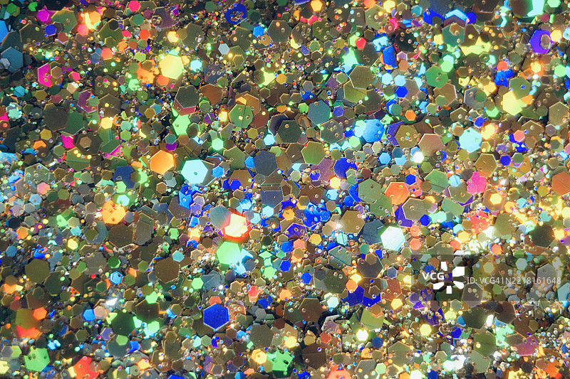 闪亮的彩色亮片图片素材