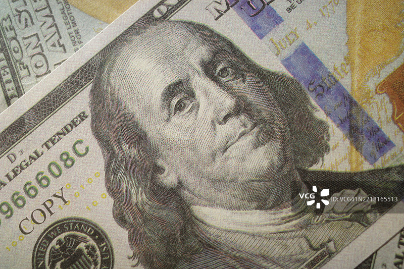 本杰明·富兰克林肖像图片素材