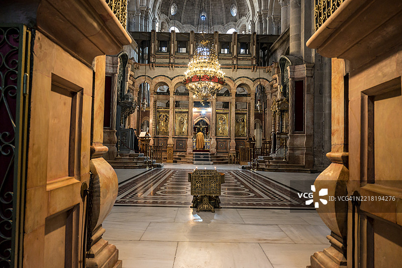 圣墓教堂的内部图片素材