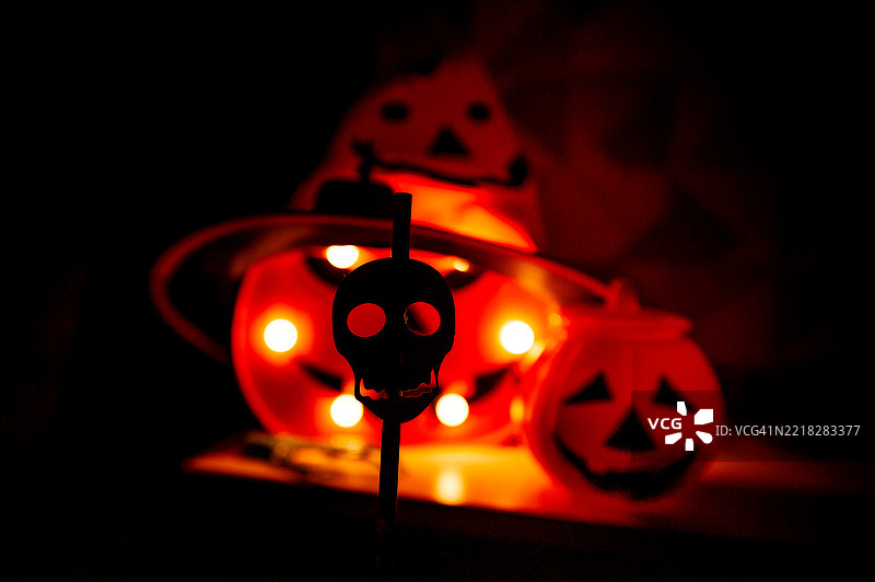 万圣节派对装饰。图片素材