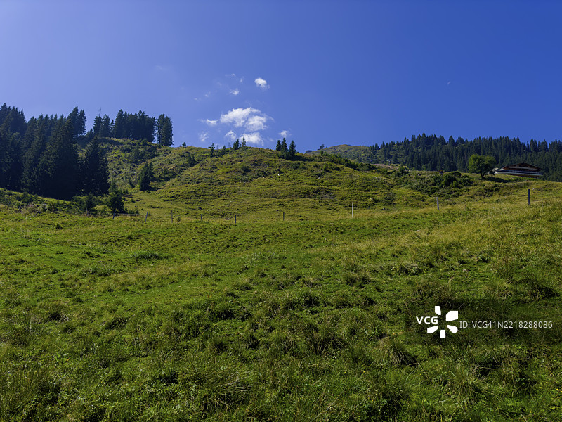 奥地利蒂罗尔州萨尔巴赫-欣特格莱姆附近的蒂罗尔山脉图片素材