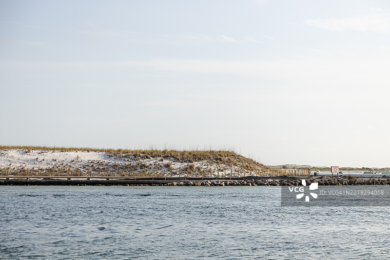 佛罗里达州德斯廷的海洋与天空的美丽景色图片素材