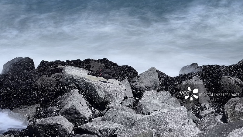 加利福尼亚州美国的天空下的岩石低角度视图图片素材