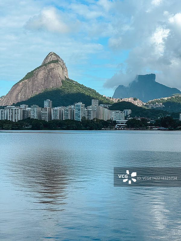里约热内卢的罗德里戈·德·弗雷塔斯湖景观图片素材
