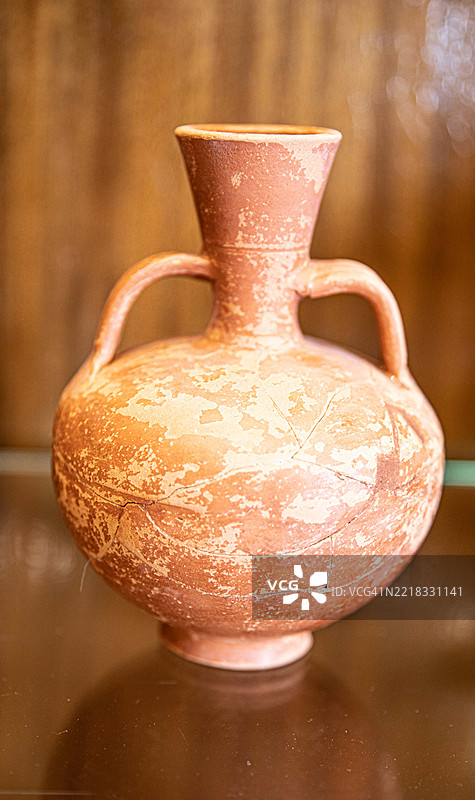 桌子上的陶器特写，突尼斯，突尼斯图片素材