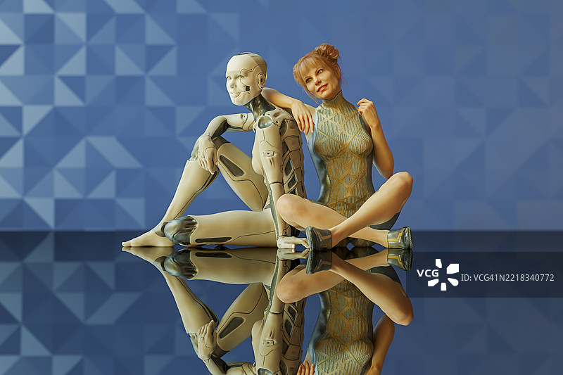 团结：人类与赛博格图片素材