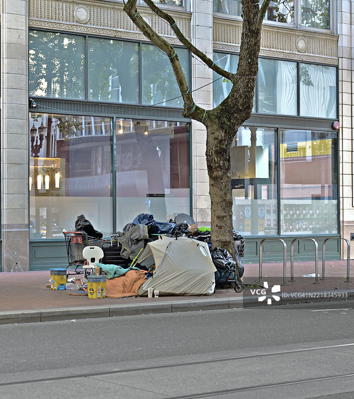 波特兰无家可归问题图片素材