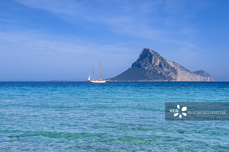 加卢拉的塔沃拉岛 - 撒丁岛图片素材