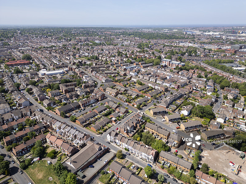 英格兰威勒尔的比肯黑德郊区图片素材