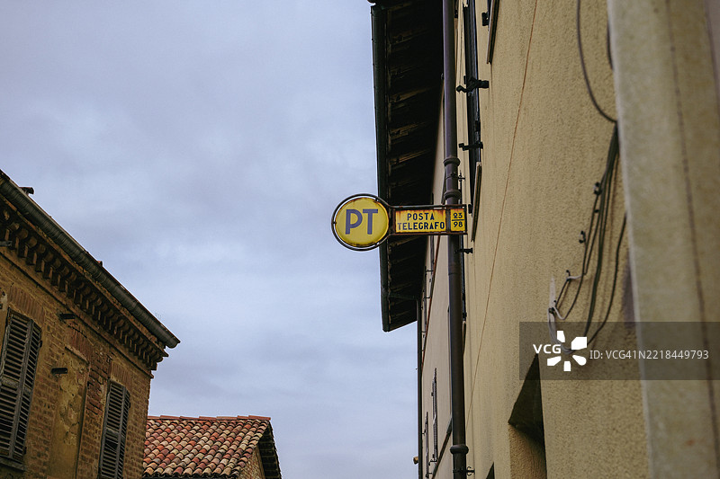 意大利的历史邮政和电报标志 - 复古魅力图片素材