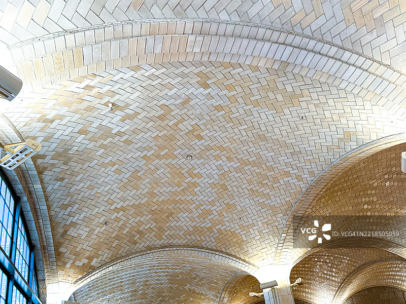 纽约59街桥下的Guastavino瓷砖天花板图片素材