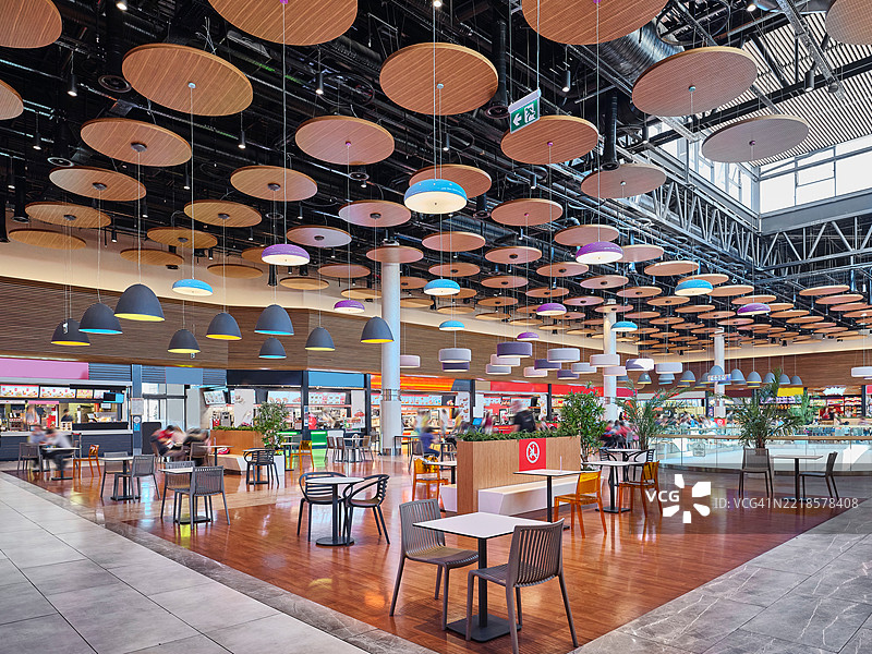 购物中心的美食广场图片素材