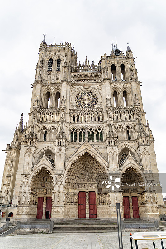 亚眠大教堂外观图片素材