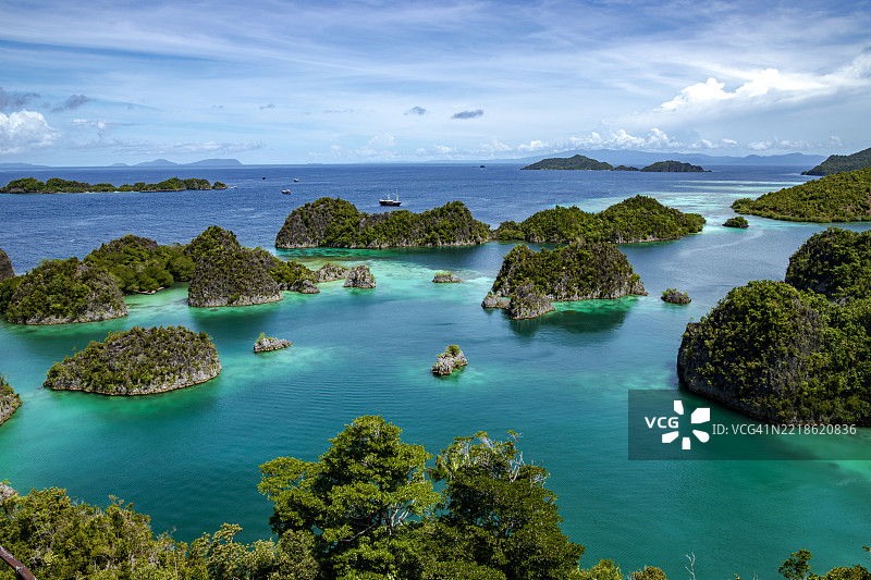 印尼西巴布亚拉贾安帕特的皮亚伊尼莫观景点图片素材