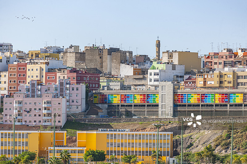 加那利群岛，拉斯帕尔马斯德格兰卡纳里亚的景观图片素材