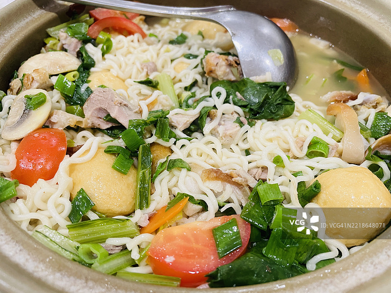 碗中食物的特写，圣克莱尔，新南威尔士州，澳大利亚图片素材